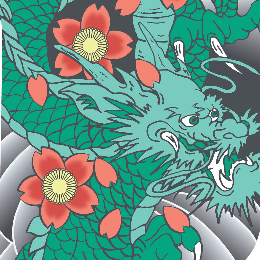 Tattoo Dragon Koinobori (KOI2.57/M)